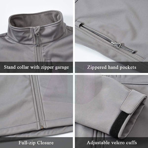 Veste d'hiver softshell pour homme respirante et écologique avec logo frontal, ajustement flexible, texture lisse, matière nylon/polyester - Product Image 6