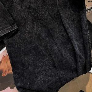 Sans marque, 100% coton, imprimé sur mesure, coupe ample, surdimensionné, pour homme, grande taille, écologique, respirant, délavé à l'acide, délavé à la pierre, vintage, 220g - Product Image 5