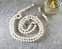Tasbih Mala élégant et tendance en os poli, écologique, fait main, perles de prière islamiques pour la méditation et le culte, cadeau Tradebyd
