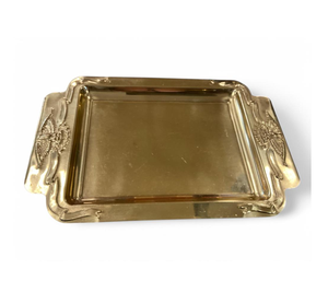 Plateau de service en laiton taille personnalisée conception à la main pour la maison Restaurant hôtels plateau en laiton emballage personnalisé - Product Image 1