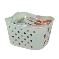 30 pièces de rangement de pinces à linge en plastique coupe-vent avec panier