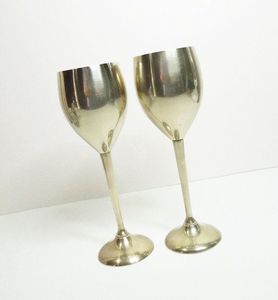 Copa de Metal para Bebidas, Vaso de Acero Inoxidable Irrompible con Base Estable, Ampliamente Utilizado para Bodas, Color Plateado, 500 ml - Product Image 4