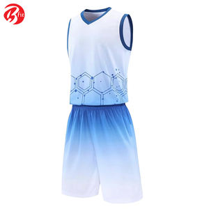 Sports Running Training Wear Kit d'uniformes d'impression par sublimation Ensembles de vêtements de basket-ball respirants pour adultes - Product Image 4