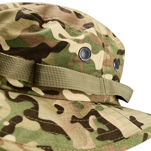 Sombreros de cubo de Safari de camuflaje marrón claro Unisex logotipo personalizado verano apropiado ropa personalizada producto del fabricante - Product Image 3