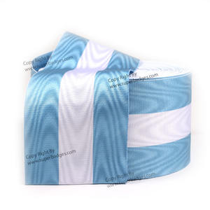 OEM Wholesale Recycled Thread Grosgrain Moire Medal <b>Ribbon</b> Customized Solid Color Awards and <b>Decorations</b> Supply - Product Image 5