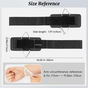 Correas de Muñeca Profesionales de Neopreno Suave con Cierre de Gancho y Bucle para Entrenamiento con Máquinas de Cable - Proveedor y Fabricante de Accesorios de Gimnasio - Product Image 2