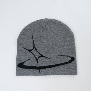 Bonnet à logo jacquard de taille personnalisée du concepteur professionnel tricoté à la main modèle à la mode d'hiver en acrylique pour une utilisation sportive à la plage - Product Image 3