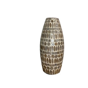 Jarrones de flores de acabado antiguo decorativos hechos a mano, decoración interior y exterior para el hogar, maceta, varios jarrones de Metal - Product Image 3