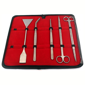 Kit de herramientas para acuario 5 en 1, pinzas de acero inoxidable de Color negro, espátula de tijera, juego de herramientas para tanque de acuario multifuncional - Product Image 5