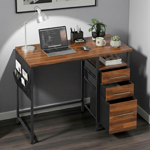 Table d'entraînement pliable en bois d'acacia Bureau d'ordinateur pliable avec fonction extensible pour bureau à domicile - Product Image 3