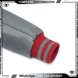 Logo personnalisé chenille broderie Patch noir laine Vintage College Varsity Jacket Letterman Varsity Vestes Hommes - Product Image 5