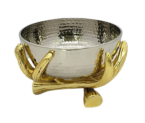 Serving <b>Nuts</b> and Dates Dish Decorative New Design Gold Stand Polished Bowl Decorative Metal Designer <b>Nuts</b> and Dates Serving Bowl - Product Image 5