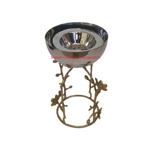 Laiton fabriqué à la main pour brûleur d'oud Lotus Design et porte-encens de brûleur Bakhoor en acier inoxydable pour les occasions religieuses - Product Image 2