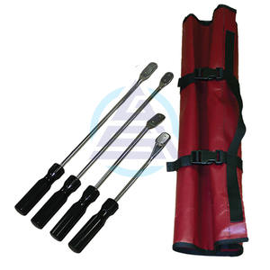 Kit d'Initiation en Dentisterie Équine - Ensemble de 4 Poignées de Flottage Manuelles et Lames Abrasives - Kit d'Outils Vétérinaires pour l'Entretien des Molars - Product Image 1