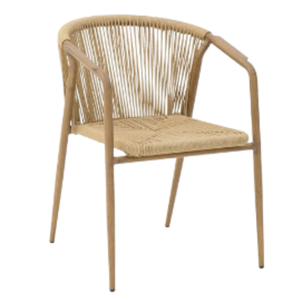 Modern Design Rattan <b>Chair</b> Bistro Restaurant Garden <b>Dining</b> Furniture Coffee Garden <b>Arm</b> Rattan Wicker Rope <b>Chairs</b> For SALE - Product Image 1