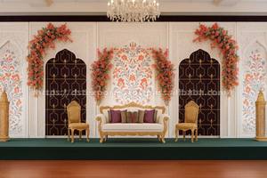 Scène de mariage de style grand palais victorien USA personnalisé vente à chaud de scène de réception en fibre fabricant de décors de scène de haute qualité - Product Image 6