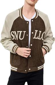 Veste universitaire la plus vendue pour hommes avec manches jaunes Tendance de luxe Vestes d'hiver de haute qualité pour hommes - Product Image 4