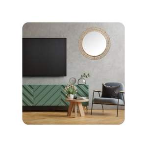 Seagrass <b>Mirror</b> Wall Decoration Rustic Style Home Decor Handwoven OEM/ODM FBA for KING CRAFT VIET Custom Size Customer Logo - Product Image 5