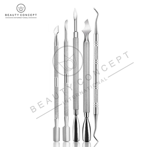 Empujador de cutículas de piel muerta de acero inoxidable para eliminar uñas, juegos de empujador de cutículas de uñas de doble extremo ambiental por concepto de belleza - Product Image 4