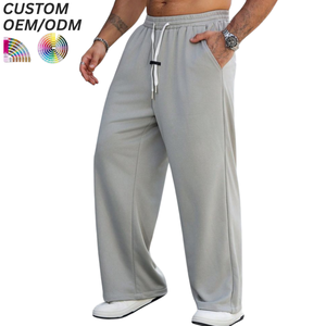 กางเกงผู้ชายไซส์ใหญ่ทรงหลวมพร้อมเชือกผูกเอว ลายพิมพ์ดิจิทัล ผ้าฝ้ายรักษ์โลก สวมใส่สบายทุกวัน รับผลิตตามแบบ OEM ODM พร้อมสกรีนโลโก้ - Product Image 3