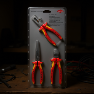 For Knipex Electrical <b>Set</b> VDE 3-Piece <b>Plier</b> <b>Set</b> - Product Image 3
