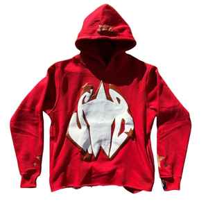 Sudadera con capucha de tejido polar de primera calidad, con estampado en relieve y ajuste holgado para un estilo urbano diario. - Product Image 1