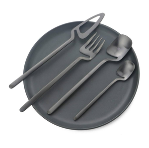 Mirrored Steel Salad Server Spoon <b>6</b>-Pieces <b>Set</b> Flatware Crafts High on Demanding Product Royal <b>dinner</b> used - Product Image 5