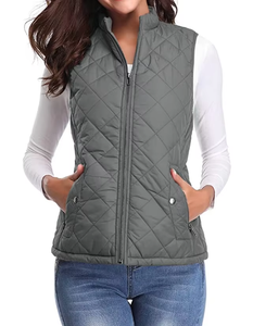 Chaleco Acolchado para Mujer, Primavera-Otoño 2025, Transpirable, Impermeable, Ecológico, para Golf y Equitación, Liso Teñido - Product Image 3