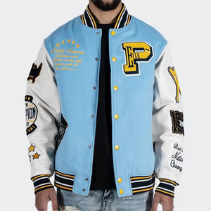 Vestes de Baseball pour Hommes de Haute Qualité, Imprimées Personnalisées, Vestes de Collège Varsity pour Hommes, Vestes de Lycée Respirantes pour Hommes - Product Image 1