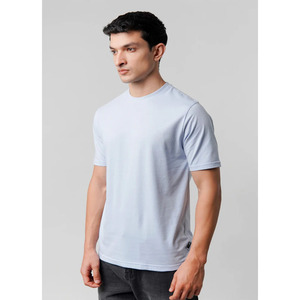 Camiseta sólida corta recta holgada de media manga con copo de nieve frito de estilo americano para hombres, camiseta antigua con procesamiento de algodón 100% personalizado - Product Image 6