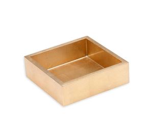<b>Small</b> Lacquer Cocktail Napkin Holder in <b>Gold</b> <b>Table</b> Decor Tissue Box <b>Table</b> Decor Made in India Best selling - Product Image 2