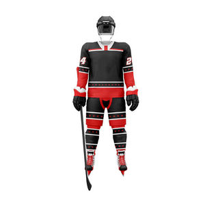 Maillot de hockey sur glace respirant avec impression numérique de logo personnalisé, 100 % polyester, prix d'usine en gros, maillot d'équipe professionnel en vrac - Product Image 1