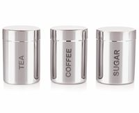 Recipientes de Acero Inoxidable Modernos de Alta Calidad para Té, Azúcar y Café, Duraderos, Resistentes al Óxido, Recipientes de Cocina Ecológicos para Alimentos