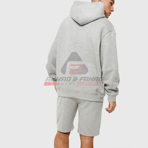 Recién llegado, ropa informal cómoda, sudaderas con capucha de algodón 100% de calidad Premium, conjunto corto transpirable y para la temporada de invierno - Product Image 2