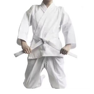 Proveedor de Uniformes de Judo para Entrenamiento OEM, MOQ Bajo, Precio Económico al por Mayor, Etiqueta Personalizada, Conjunto de Uniforme de Karate de Artes Marciales, 100% Algodón Elástico - Product Image 6