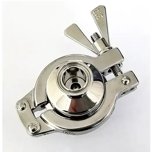 Acier inoxydable SS304 <span class=keywords><strong>vannes</strong></span> de contrôle de qualité alimentaire connexion de pince sanitaire purgeur de vapeur thermostatique - Product Image 2