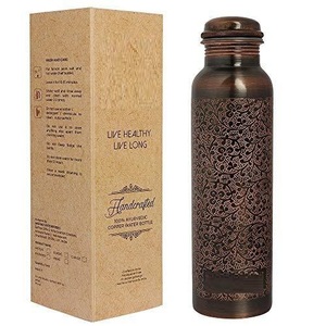 Simple and Elegant Gift Pack Copper <b>Water</b> <b>Bottle</b> Highly Thermal Drinkware Accessories Available with Elegant Design for Sell - Product Image 3