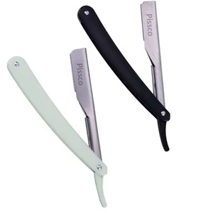 Proveedor mayorista Pissco de maquinillas de afeitar manuales de acero inoxidable, maquinillas de afeitar de seguridad de filo recto para el cuidado personal masculino y la depilación. - Product Image 2
