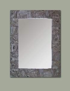 Marco de espejo con diseño moderno de incrustaciones de hueso de tendencia para pared de baño, pared del hogar, restaurantes, marco decorativo con incrustaciones de hueso - Product Image 3