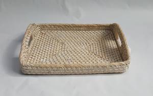 ที่ใส่ทิชชู่หวายทรงสี่เหลี่ยมผืนผ้าเป็นมิตรกับสิ่งแวดล้อมถาดเสิร์ฟสำหรับบ้านและห้องครัวของใช้ในครัวเรือนในเวียดนาม - Product Image 5