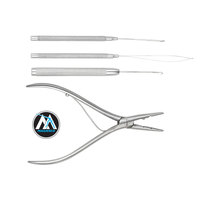 Outils professionnels pour extensions de cheveux |   Kit d'installation de micro boucles et de nano anneaux avec pinces et aiguilles à crochet