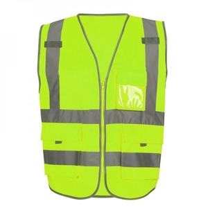 Gilet de sécurité réfléchissant en coton haute visibilité unisexe pour le travail en extérieur, couleur et taille personnalisées - Product Image 6