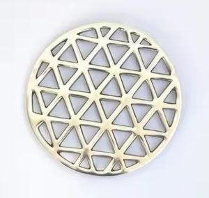Kitchen & Tabletop Decorative Aluminum <b>Trivet</b> Custom Shape Gold Color Metal <b>Trivet</b> for Heat Resistant Handicrafts - Product Image 4