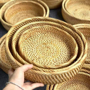 Chargeur de rotin Vente en gros Décoration de table faite à la main écologique pour restaurant Hôtel Fourniture Durable Léger du Vietnam - Product Image 4