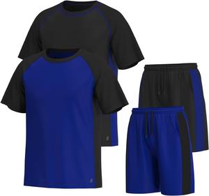 Ensemble de vêtements de sport décontractés pour hommes de haute qualité, respirant, t-shirt et short élégants pour l'été par des vendeurs fantastiques - Product Image 3