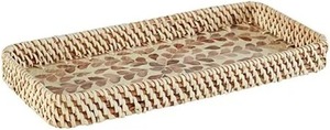 Plateau de service et plateau décoratif en nacre durable fait à la main et écologique pour la salle à manger et la décoration. - Product Image 2