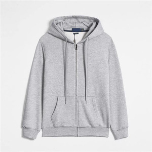 Venta al por mayor 100% Algodón Hombres Invierno Regular Fit Cremallera Sudadera con capucha - Product Image 6