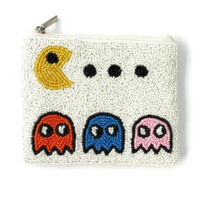 Porte-monnaie à fermoir à pression en perles, petite pochette à monnaie avec motifs brodés (floraux, animaux, fruits, nature) - Product Image 3