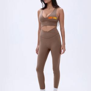 Soutien-gorge et leggings de fitness haut de gamme ensemble de yoga pour femmes nouveauté ensemble de yoga à la mode ensemble de yoga avec logo personnalisé - Product Image 5