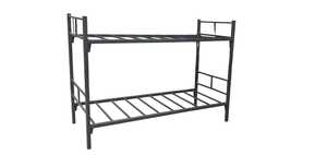 Lit superposé en métal à deux étages pour chambre à coucher, appartement, hôpital, pour chantiers de construction, fabricant européen - Product Image 2